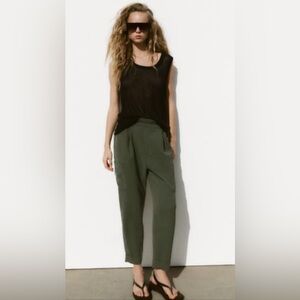 Zara Dark Green Joggers / Cargo Pant NWT